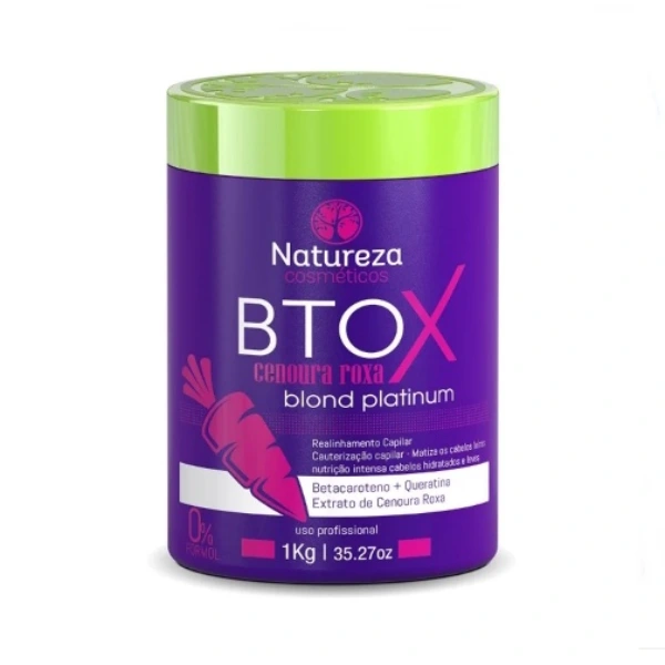 بوتاکس هویج بنفش ناتوریزا Natureza cenoura roxa blond platinum